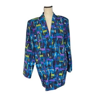 Kensington Square Abstract  Blazer